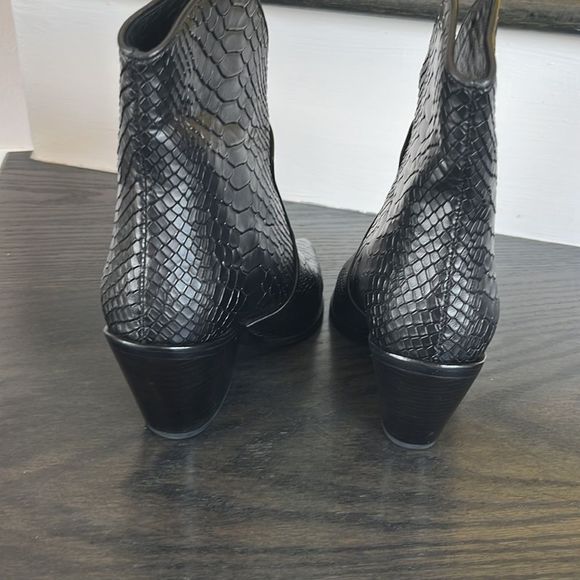 Anine Bing Textured Black Ankle Booties - Picture 9 of 15